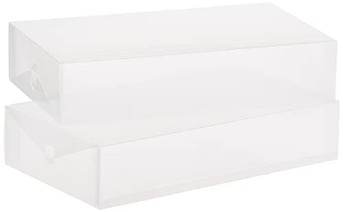 Whitmor Clear Vue Boot Box, Set of 2