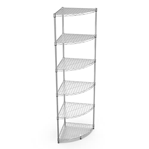 Ufurpie 6-Tier Narrow Corner Wire Shelving Unit