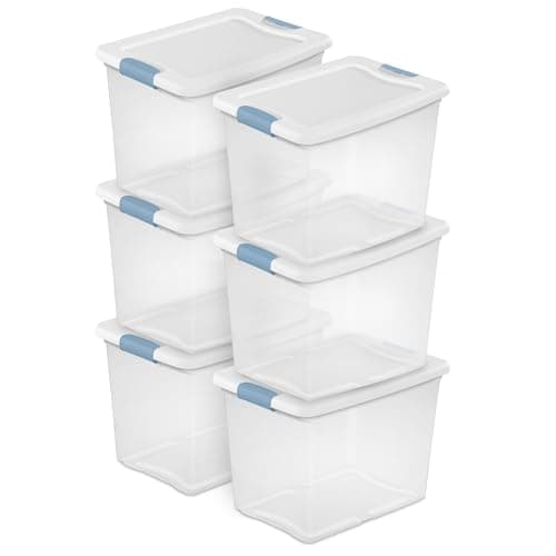 Sterilite Clear Latching Storage Boxes