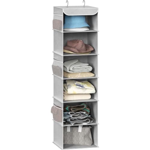 Simple Houseware Hanging Closet Organizer with Shelves