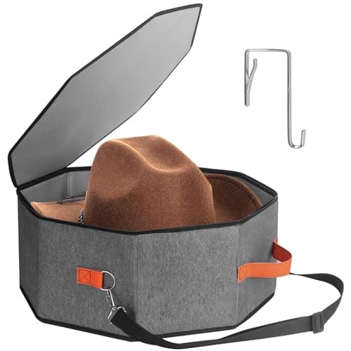 kushon Hardboard Hat Storage Box with Door Hook