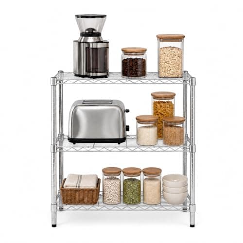 Honey-Can-Do Adjustable Steel Pantry Shelving Unit