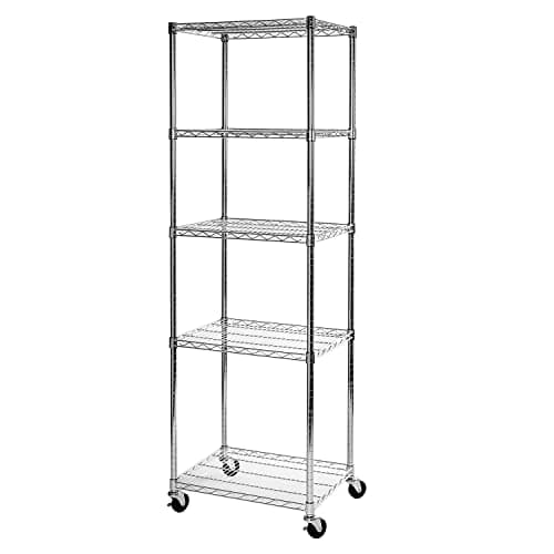 Seville Classics UltraDurable 5-Tier NSF Steel Wire Shelving