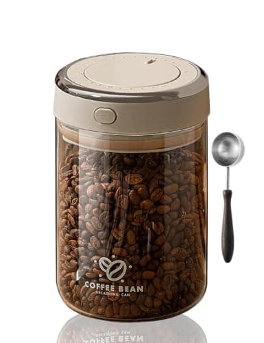 STIFFOUR Glass Coffee Container with One-Way Valve