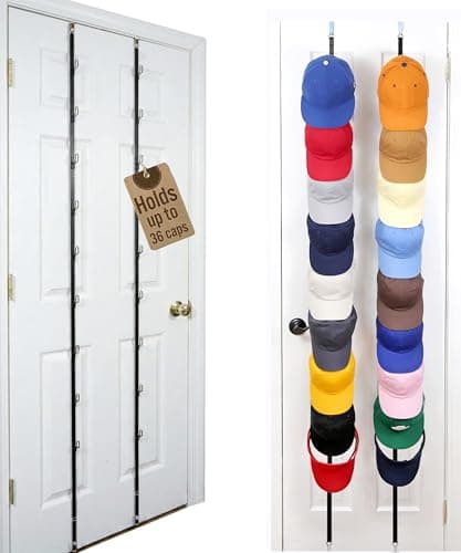 Perfect Curve CapRack Over-the-Door Hat Organizer