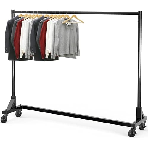 Simple Houseware Industrial Grade Z-Base Garment Rack, 63 in
