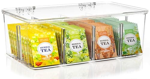 Utopia Home Stackable Tea Bag Organizer with Lid