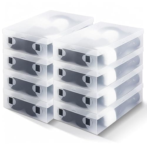 Sintuff Large Boot Storage Boxes, 8-Pack