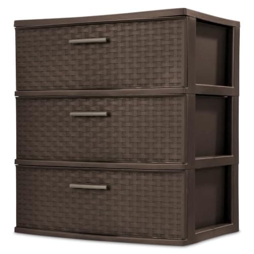 Sterilite 3 Drawer Wide Weave Tower