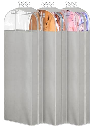 MISSLO 60 in Gusseted Garment Bags, 3-Pack