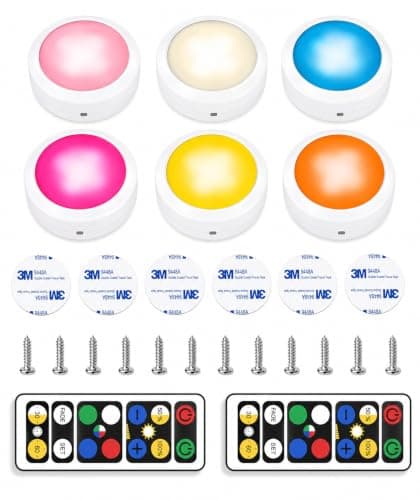 Brilliant Evolution Wireless LED Puck Lights with Remote