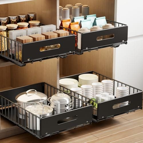 Mustorn Peel-and-Stick Pull-Out Drawers, 2-Pack