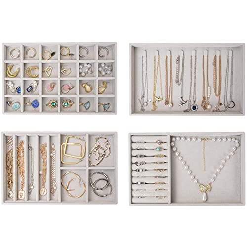 ProCase Stackable Jewelry Trays, 4 Layers