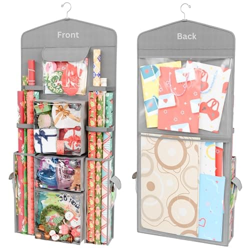 ProPik Double-Sided Hanging Gift Wrap Organizer