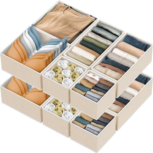 Simple Houseware Fabric Drawer Organizer Cubes