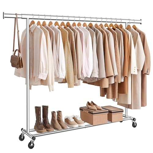 SONGMICS Rolling Clothes Rack, 330 lb