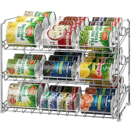 Simple Houseware 3-Tier Can Rack Organizer