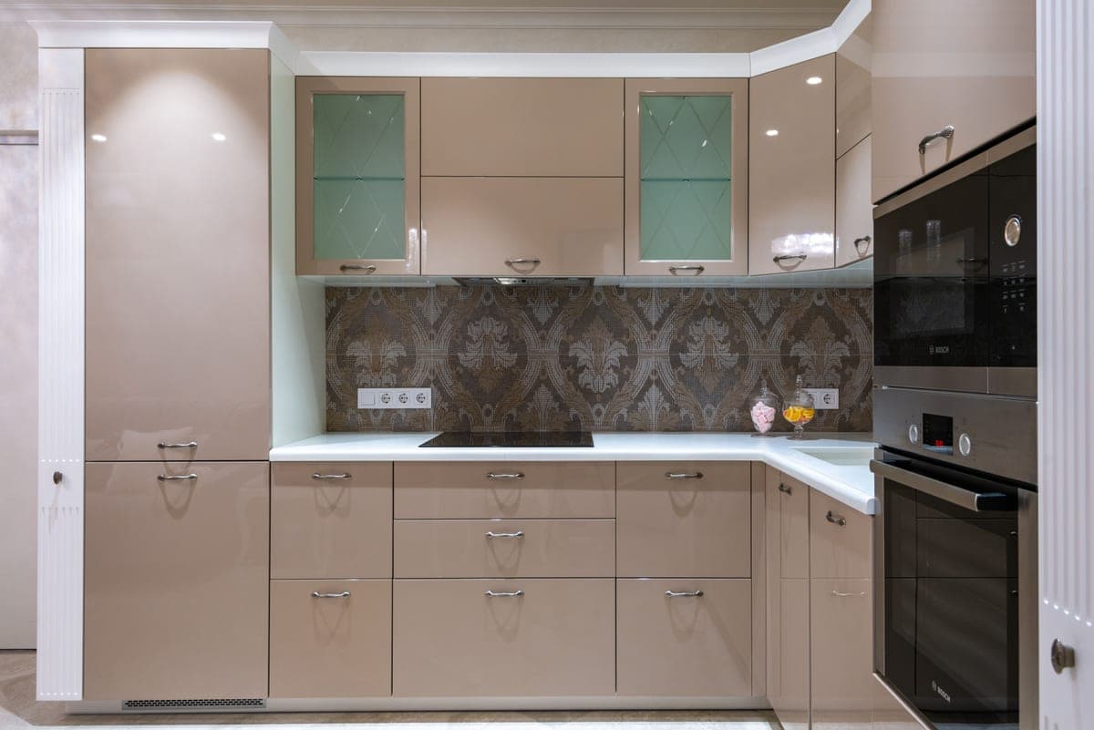 A small organized kitchen pantry cupboard
